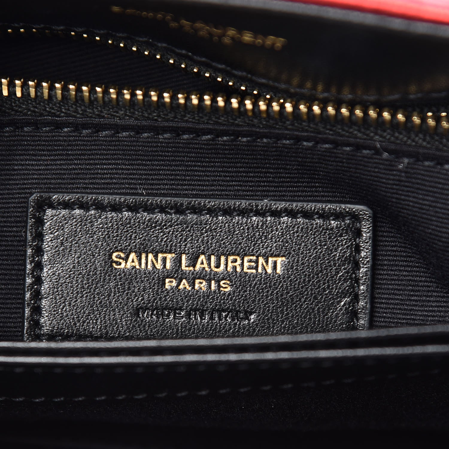 Saint Laurent Metallic Calfskin Y Quilted Monogram Toy Loulou Crossbody Bag Red 9 of 10