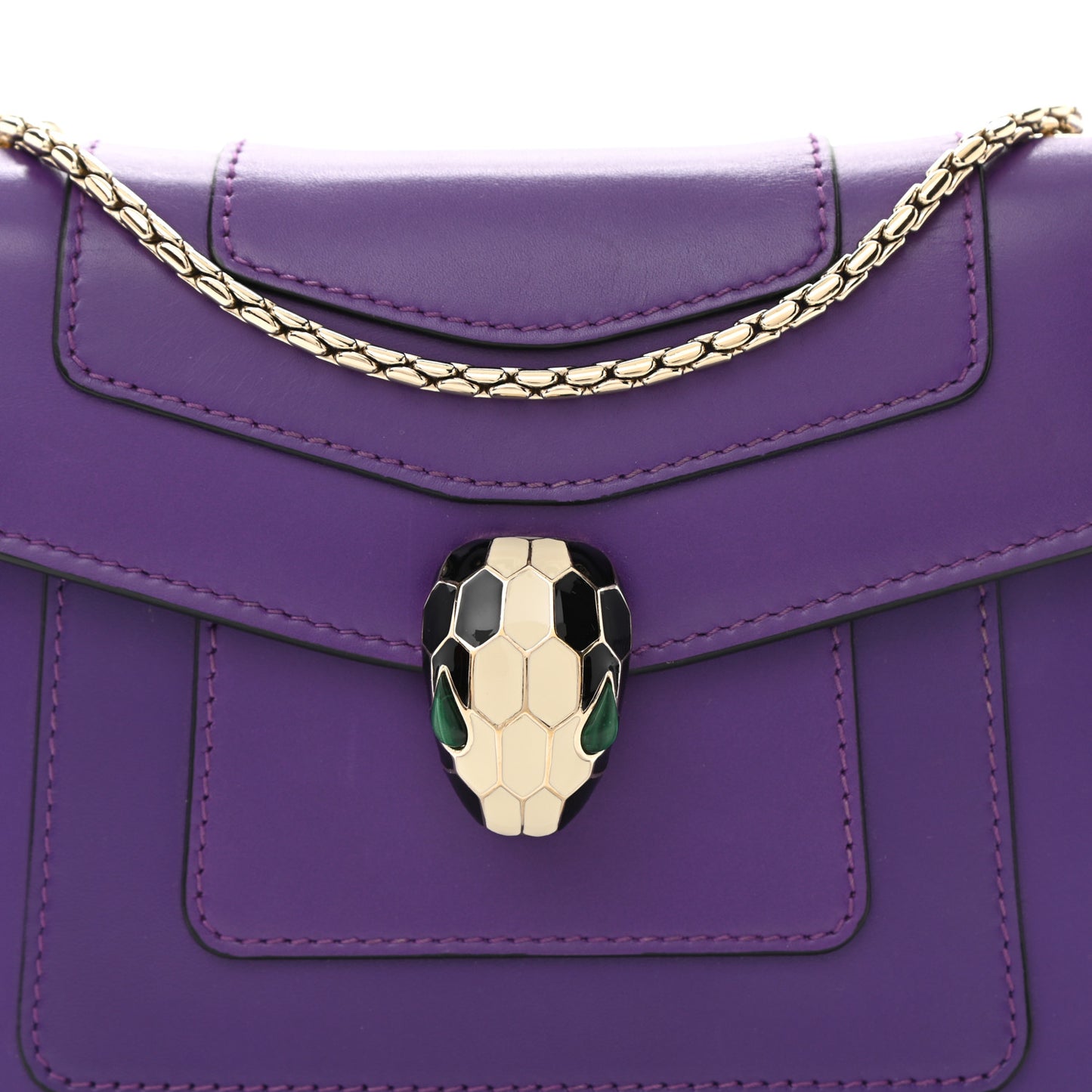 Calfskin Serpenti Forever Crossbody Bag Amethyst