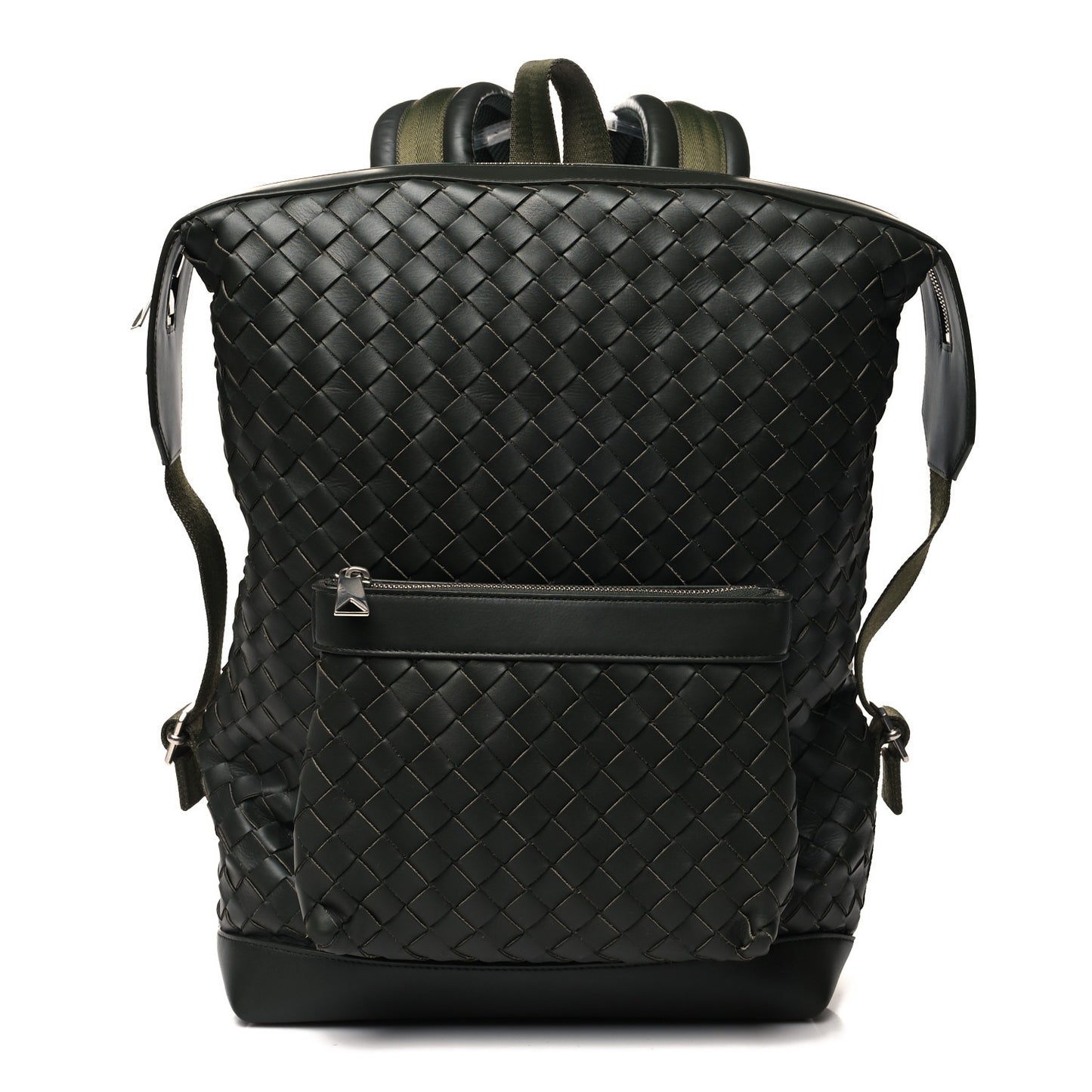 Calfskin Intrecciato Hydrology Backpack Camping Green