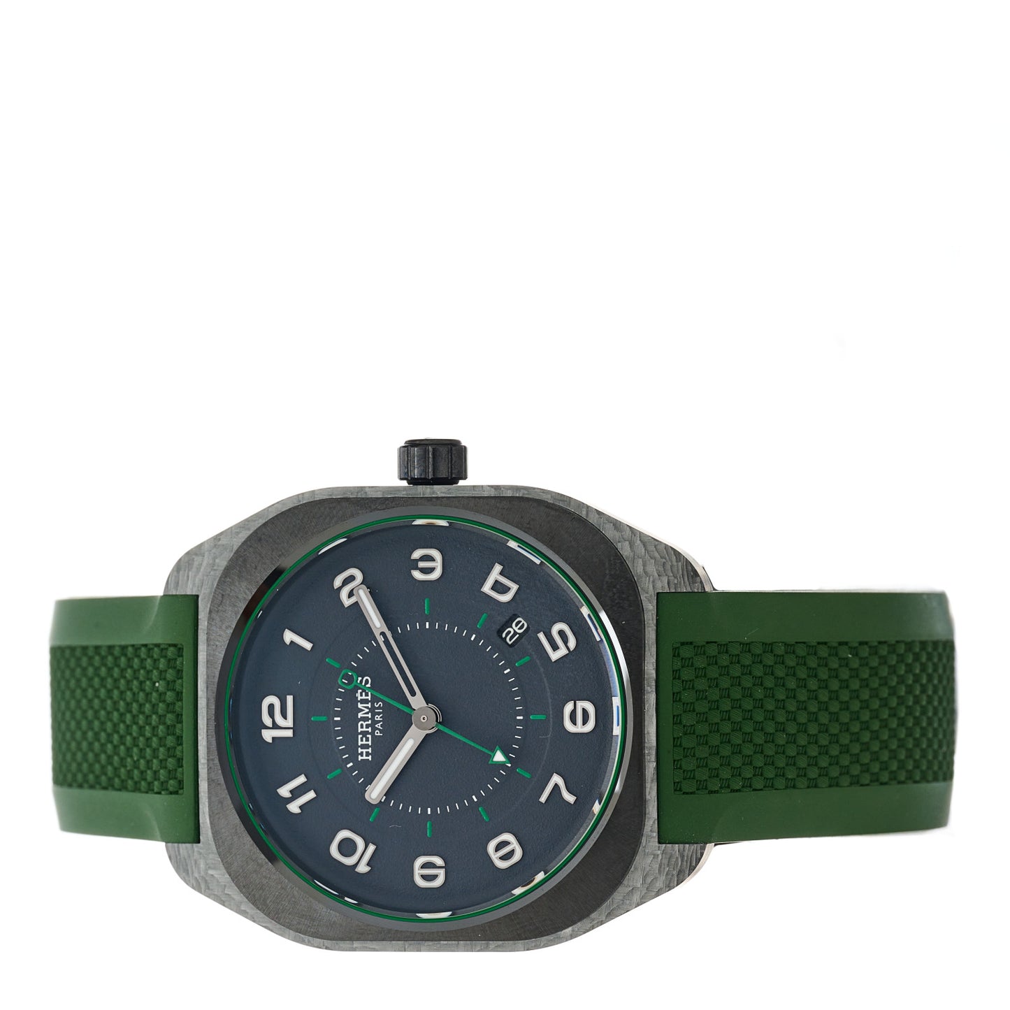 Glass Fiber Ceramic Rubber 39mm H08 Automatic Watch Vert