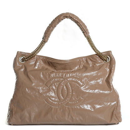 Chanel Vinyl Rodeo Tote Beige 1 of 7
