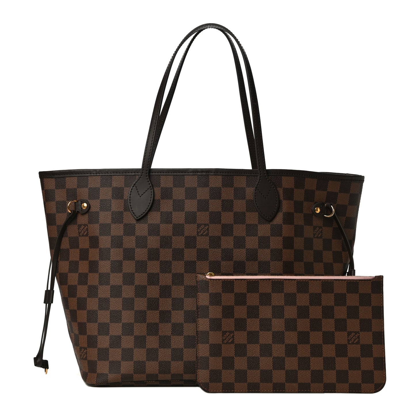 Damier Ebene Neo Neverfull MM Rose Ballerine