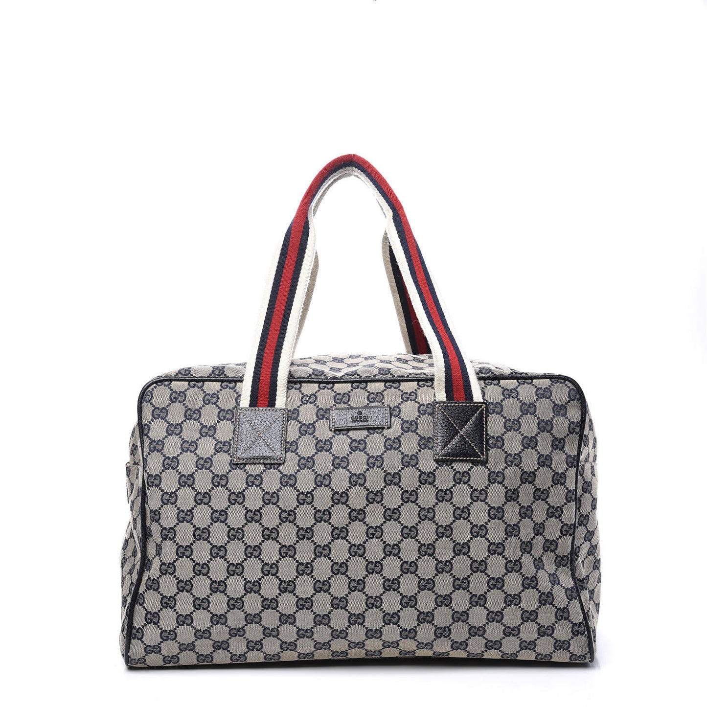 GG Monogram Web Medium Collapsable Carry On Duffle Navy