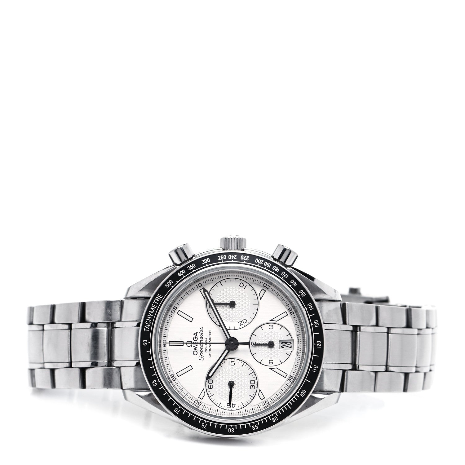Omega Stainless Steel 40mm Speedmaster Racing Co-Axial Chronograph Automatic Watch White 326.30.40.50.02.001 4 of 16