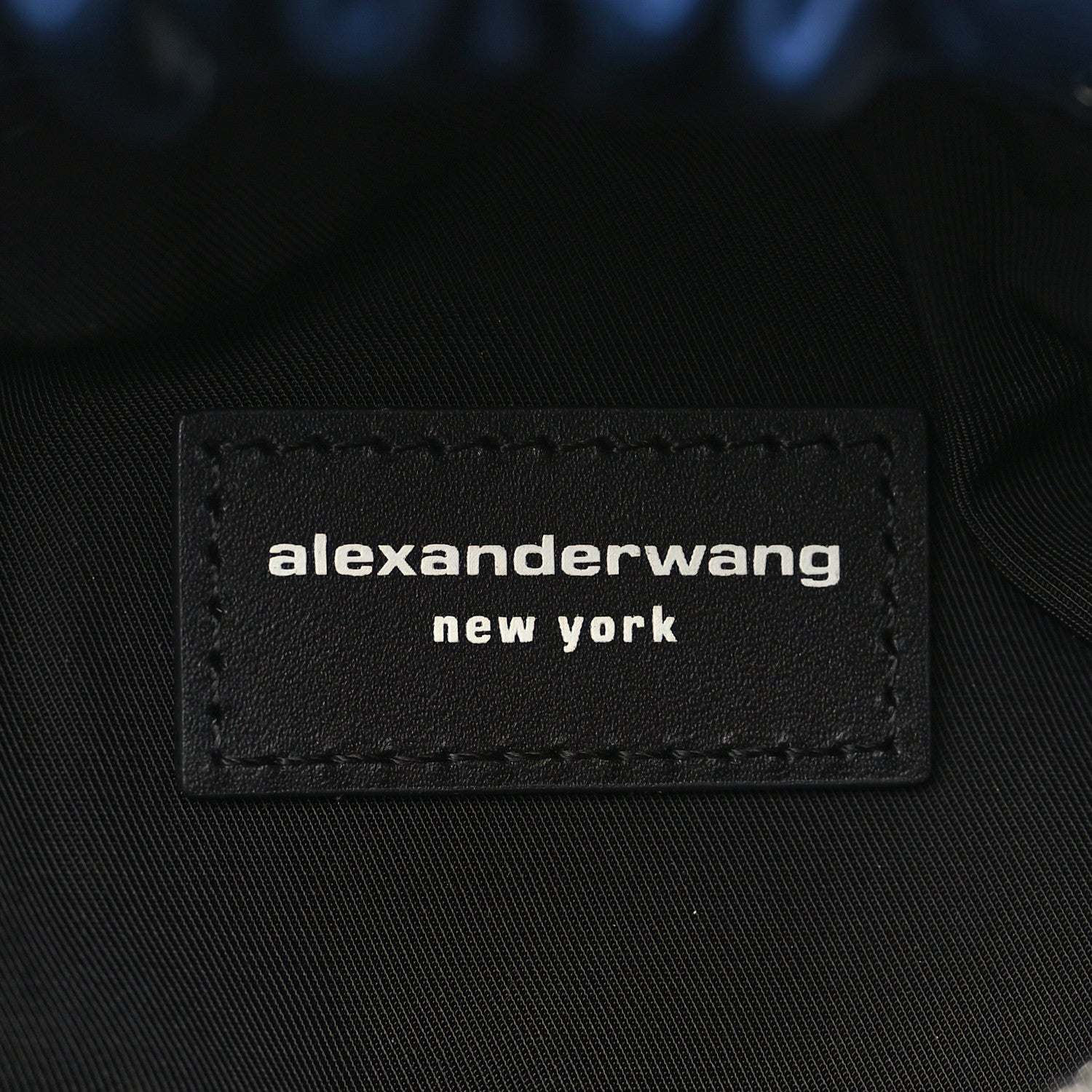 Alexander Wang Satin Mini Scrunchie Bag Night Sky 5 of 8