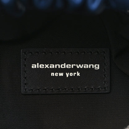 Alexander Wang Satin Mini Scrunchie Bag Night Sky 5 of 8