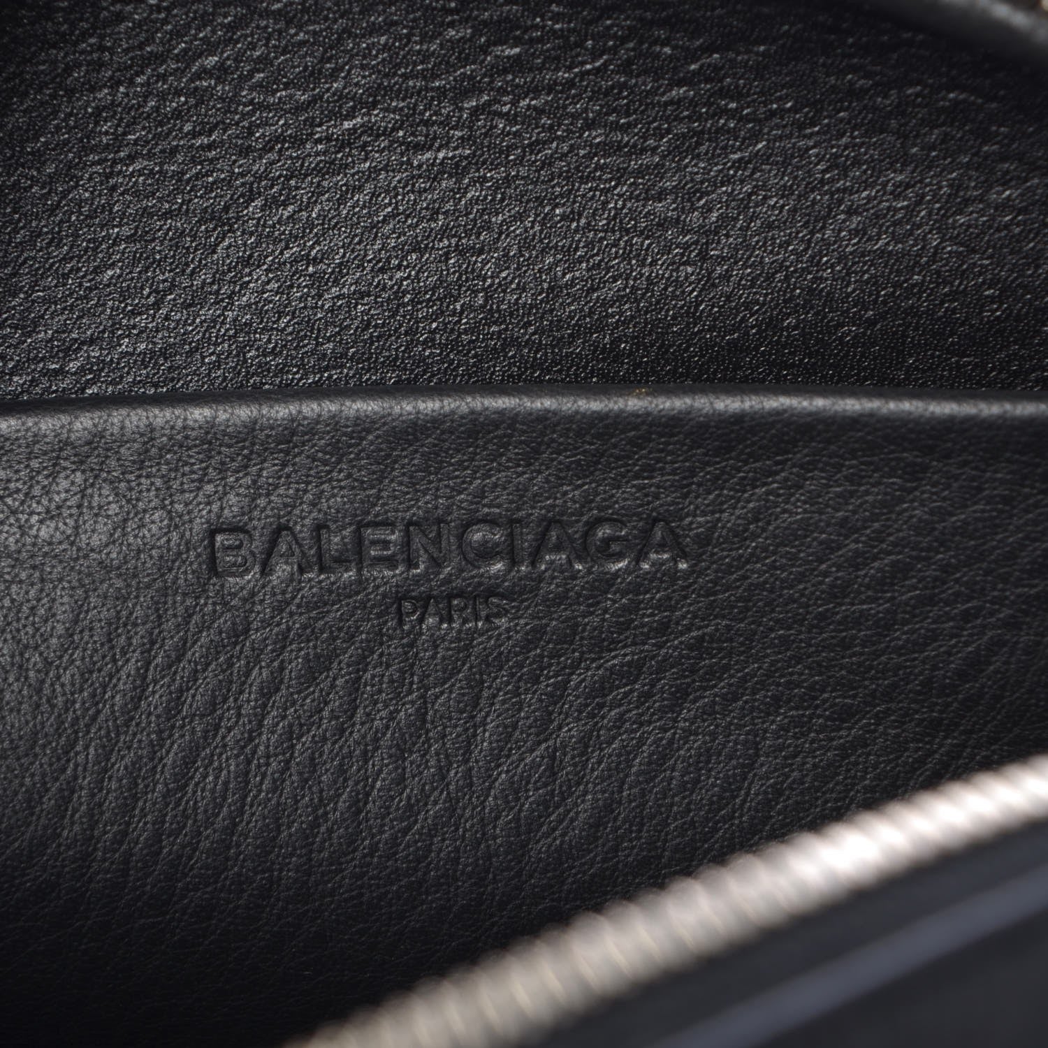 Balenciaga Calfskin Logo S Everyday Camera Bag Black 6 of 7