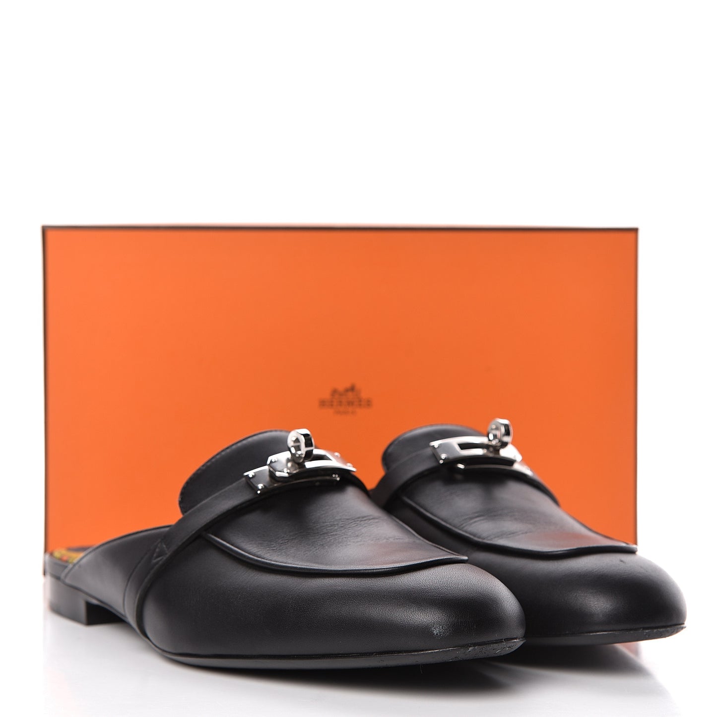 Calfskin Oz Mules 39 Black