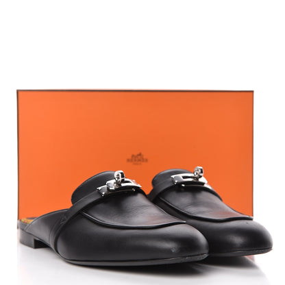 Hermes Calfskin Oz Mules 39 Black 13 of 13