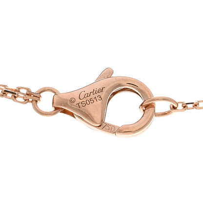 Cartier 18K Pink Yellow White Gold Trinity Double Chain Pendant Necklace 4 of 5