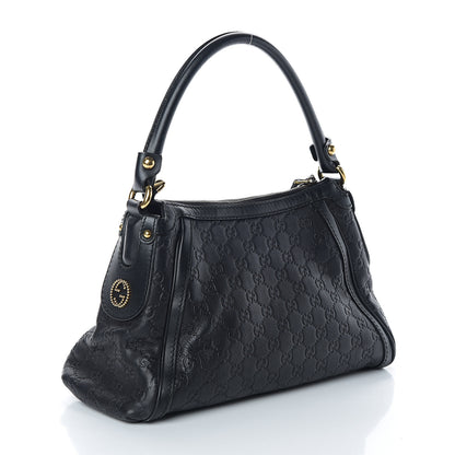 Gucci Guccissima Small Scarlett Studded Interlocking G Hobo Black 2 of 9