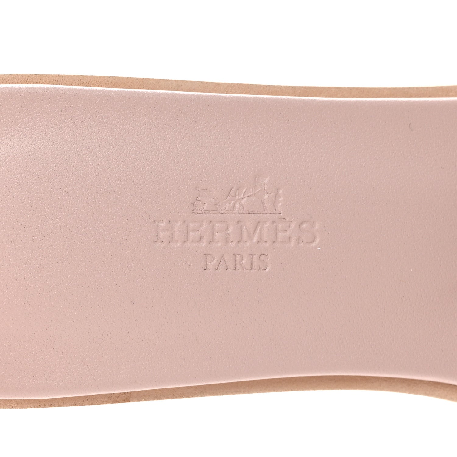 Hermes Epsom Oran Sandals 36.5 Rose Porcelaine 6 of 9
