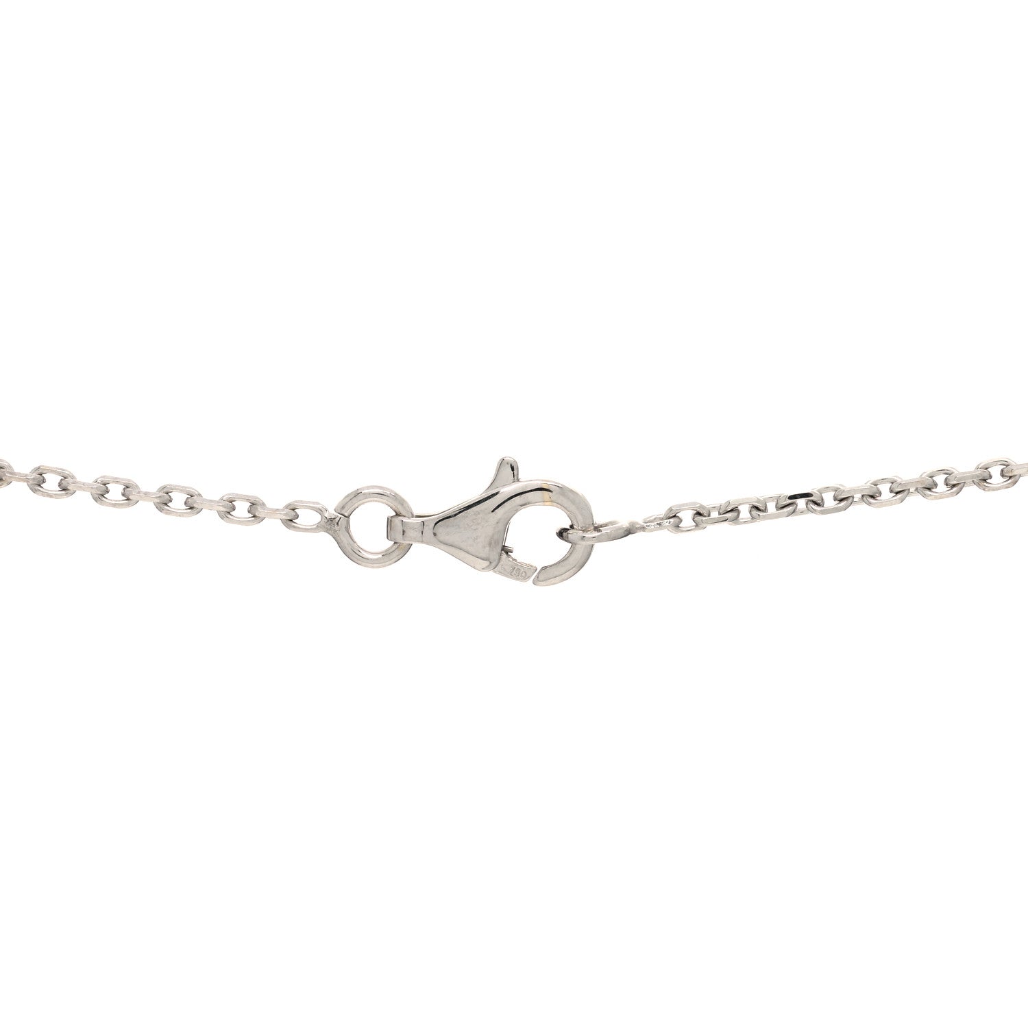 Chanel 18K White Gold Diamond Black Onyx Camelia Sculpte Drop Pendant Necklace 4 of 5