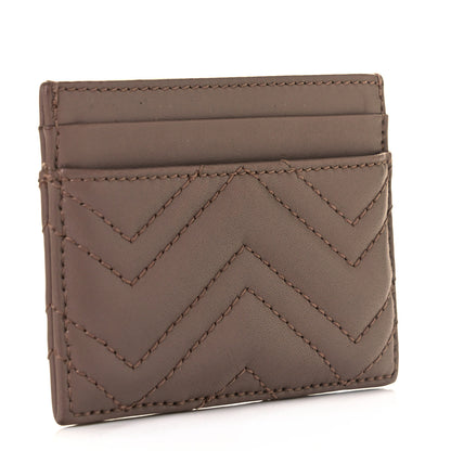 Gucci Calfskin Matelasse GG Marmont Card Holder Porcelain Rose 3 of 10