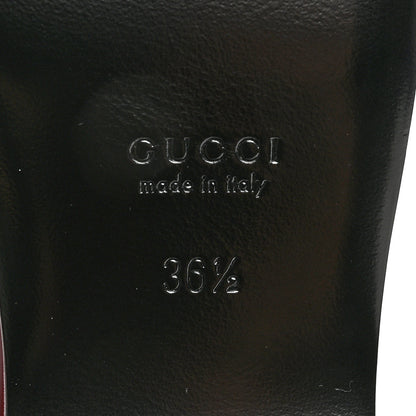 Gucci Ancora Calfskin Womens Horsebit Platform Loafers 36.5 Rosso 6 of 13