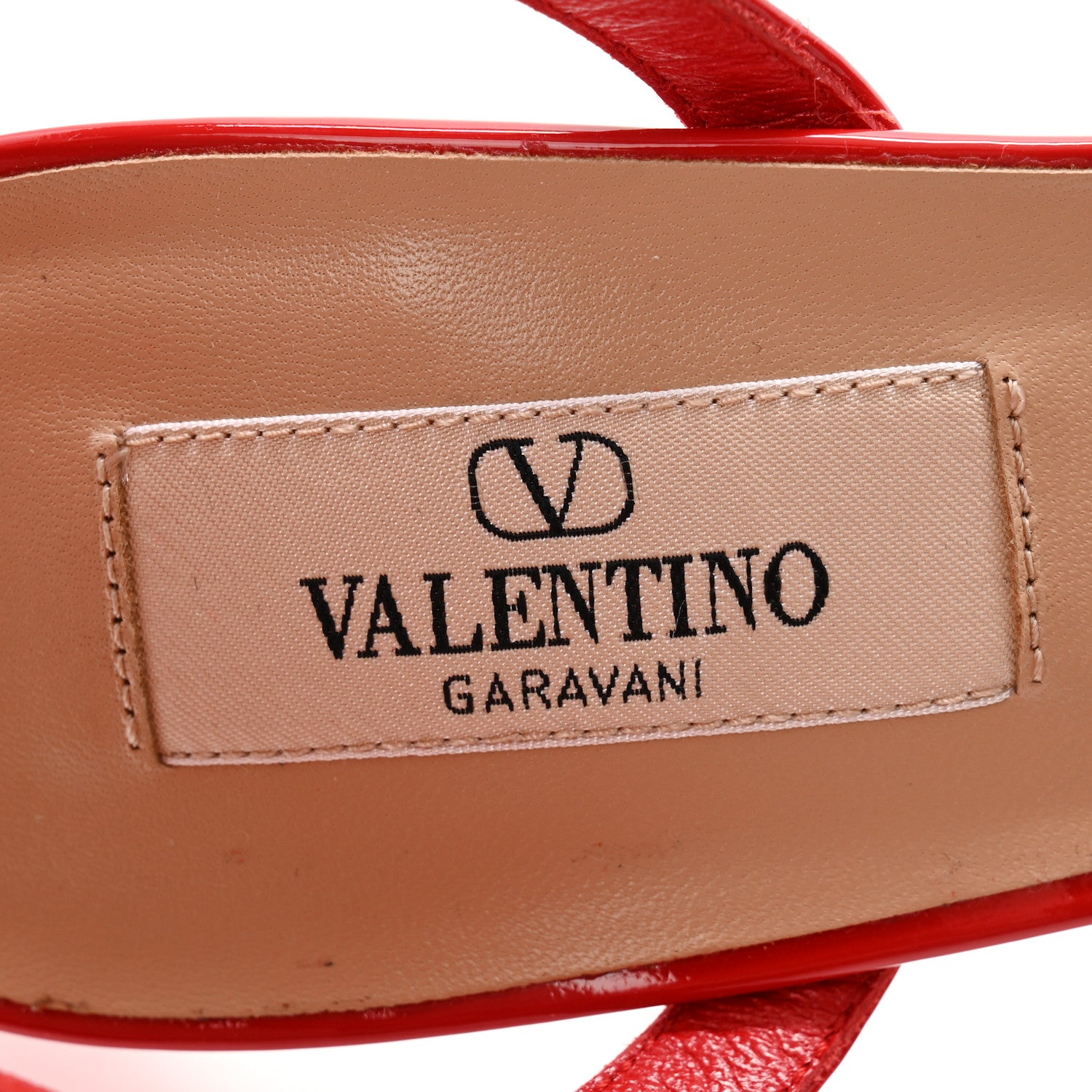 Valentino Garavani Patent Nappa Lacquered Monochrome Rockstud Ankle Strap 65mm Pumps 38 Rouge Pur 6 of 10