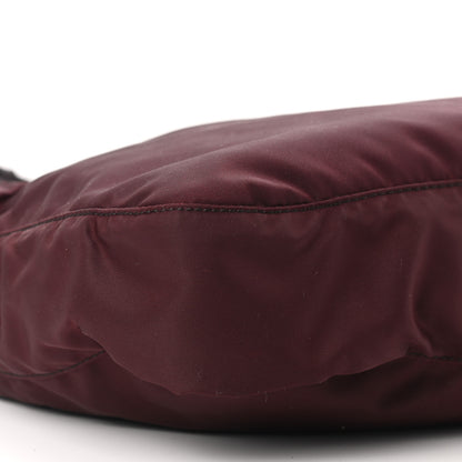 Prada Nylon Vela Messenger Bag Bordeaux 9 of 10