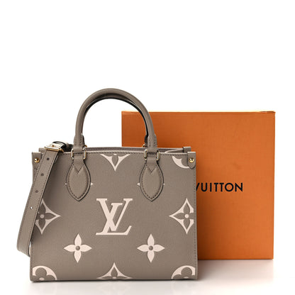 Louis Vuitton Empreinte Monogram Giant Onthego PM Tourterelle Creme 10 of 10