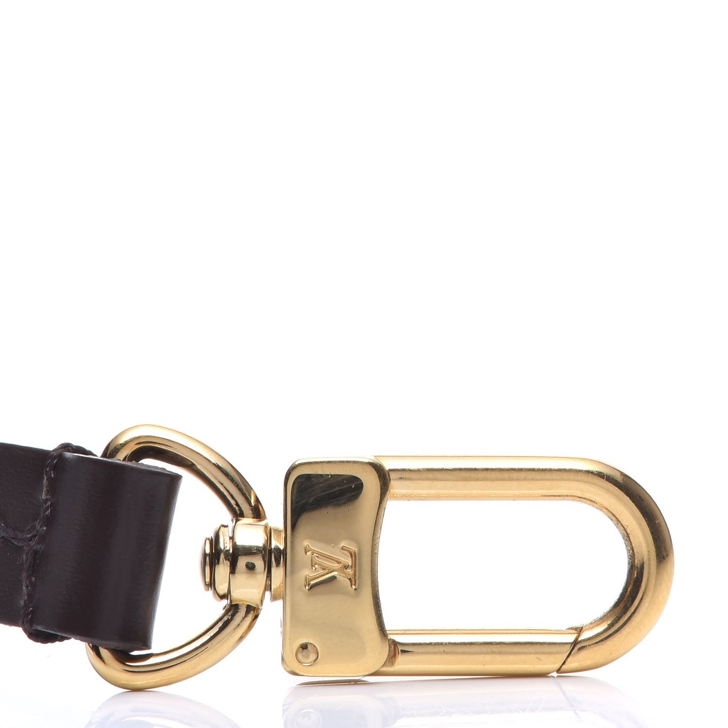 Calfskin Pochette Accessories Strap Brown