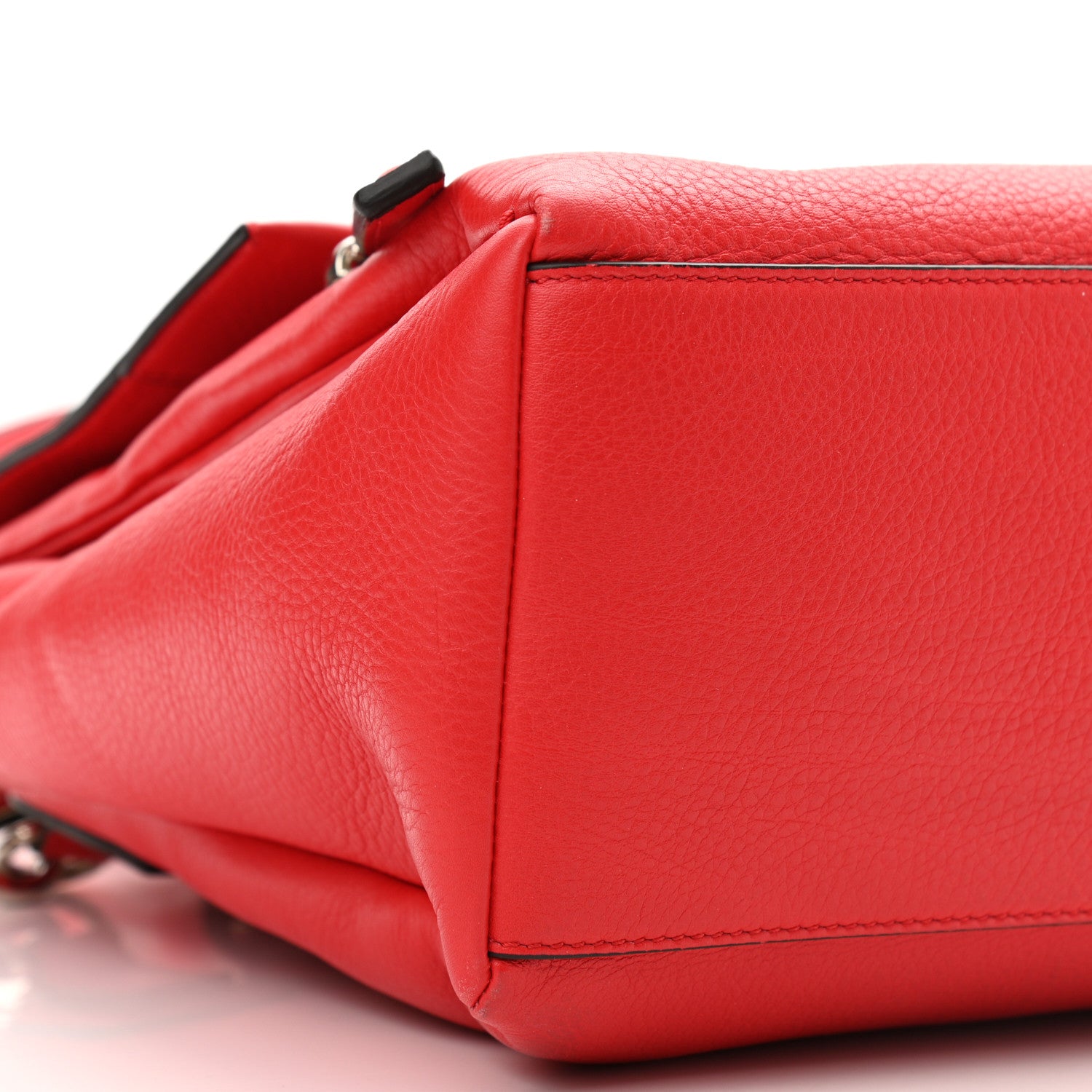 Givenchy Waxy Grained Calfskin Mini Pandora Pure Flap Bag Medium Red 9 of 13