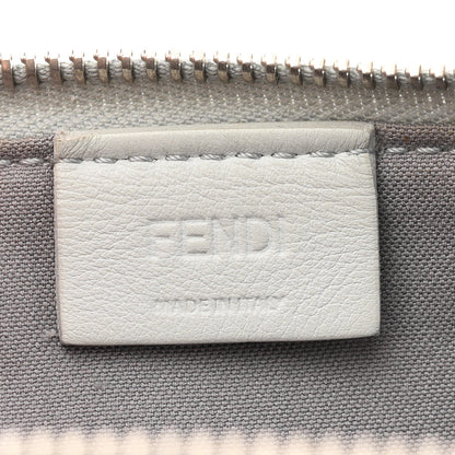 Fendi Vitello Liberty Fun Fair Studded Zip Around Pouch Grigio Perla Multicolor 6 of 7