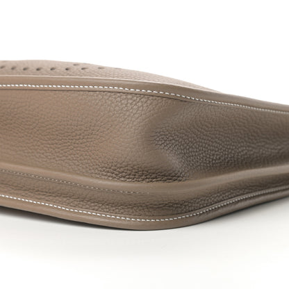 Hermes Taurillon Clemence Evelyne III PM Etoupe 10 of 11