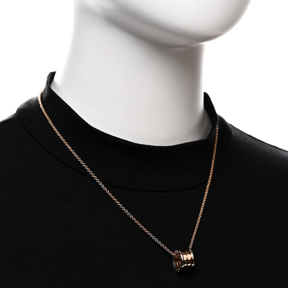 Bulgari 18K Rose Gold B.Zero1 Pendant Necklace 2 of 5