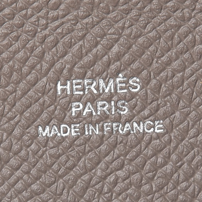 Hermes Epsom Calvi Card Case Etoupe 6 of 8