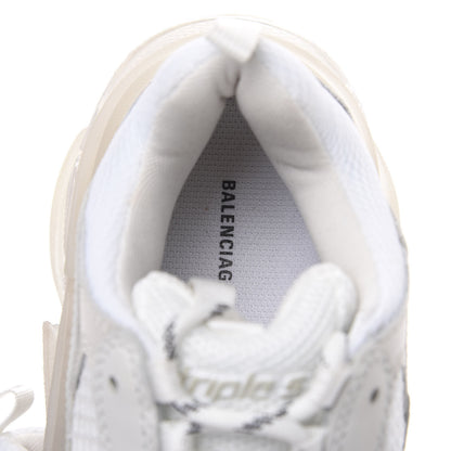 Balenciaga Fabric Mesh Clear Sole Womens Triple S Sneakers 39 White 7 of 8