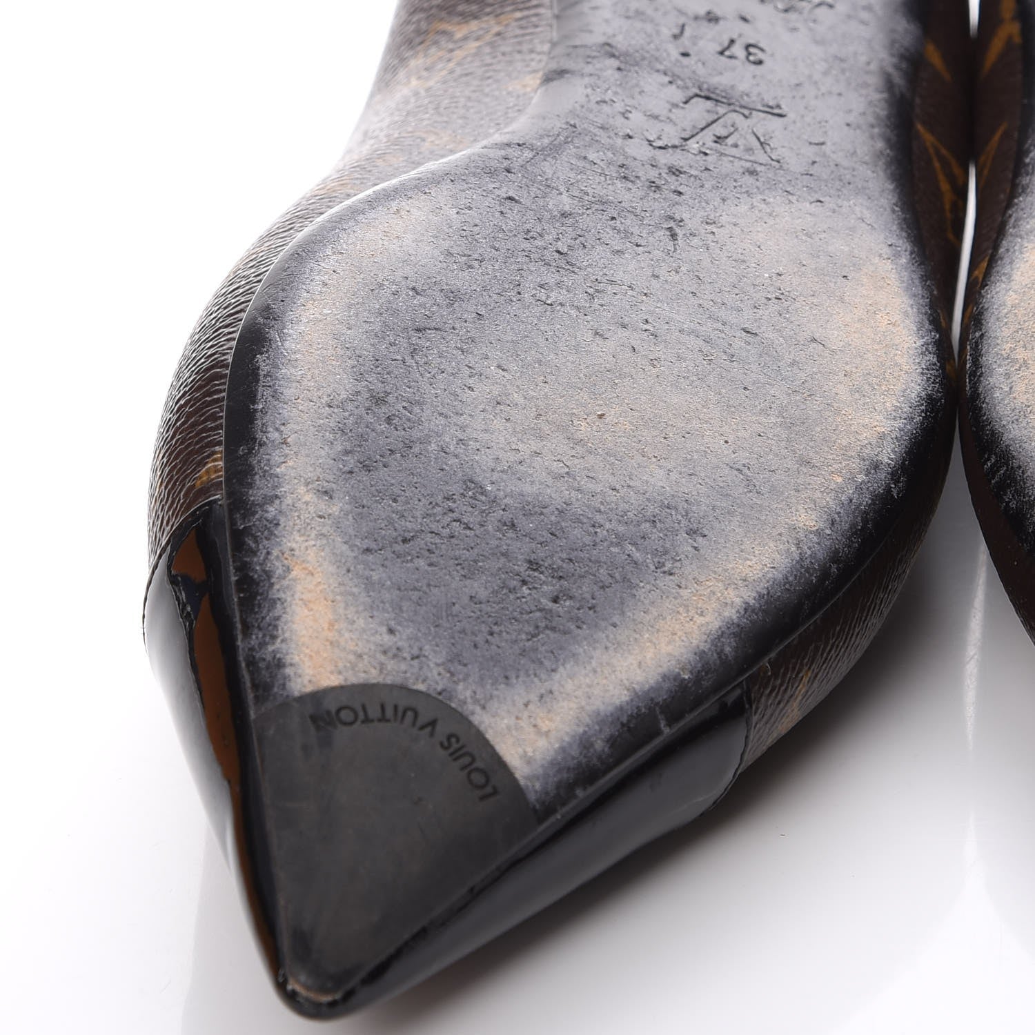 Louis Vuitton Patent Monogram Fetish Ballerina Flats 37 10 of 13