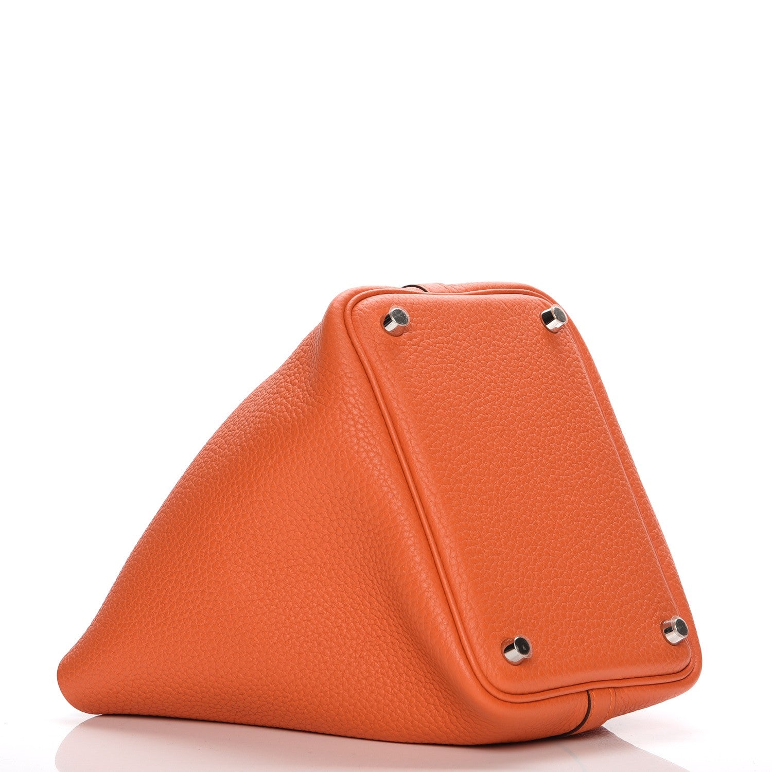 Hermes Taurillon Clemence Picotin Lock 18 PM Orange 4 of 8