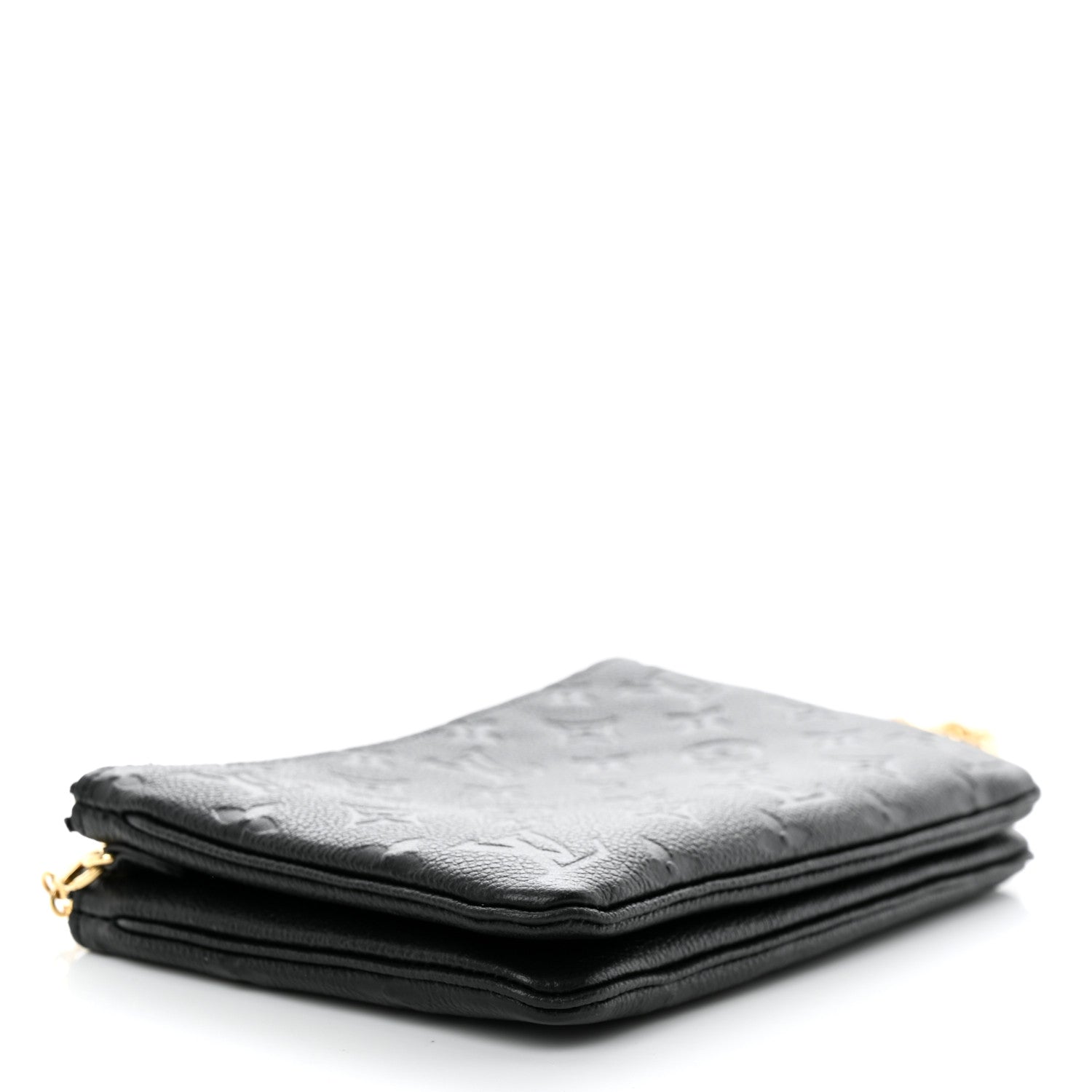 Louis Vuitton Empreinte Double Zip Pochette Black 4 of 10