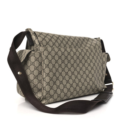Gucci GG Plus Monogram Messenger Diaper Bag Dark Brown 3 of 10
