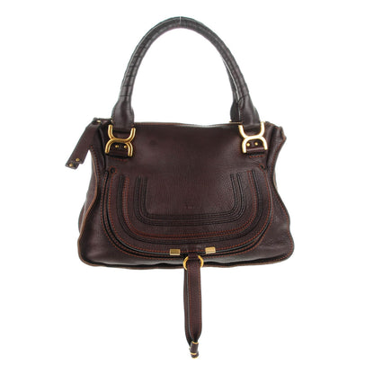 Chloe Calfskin Medium Marcie Satchel Moka 1 of 8