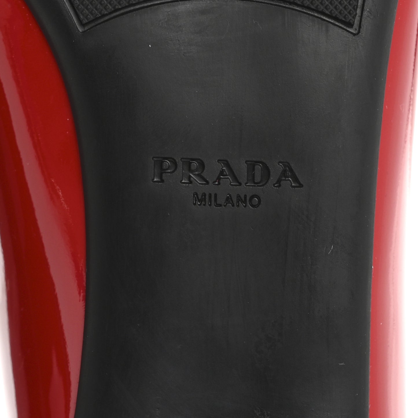 Patent Triangle Ballerina Flats 36.5 Rosso