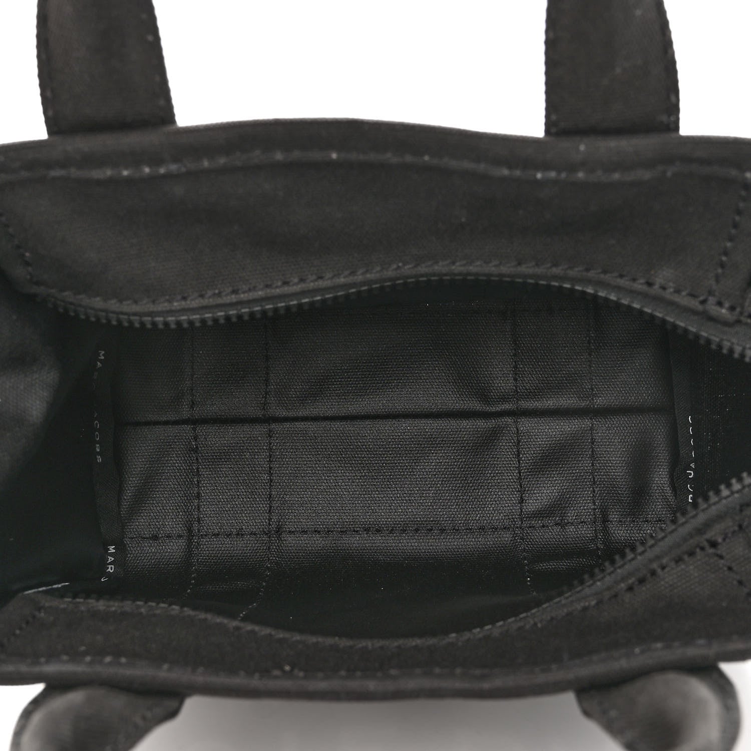 Marc Jacobs Cotton Canvas Mini The Traveler Tote Bag Black 5 of 9