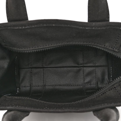 Marc Jacobs Cotton Canvas Mini The Traveler Tote Bag Black 5 of 9