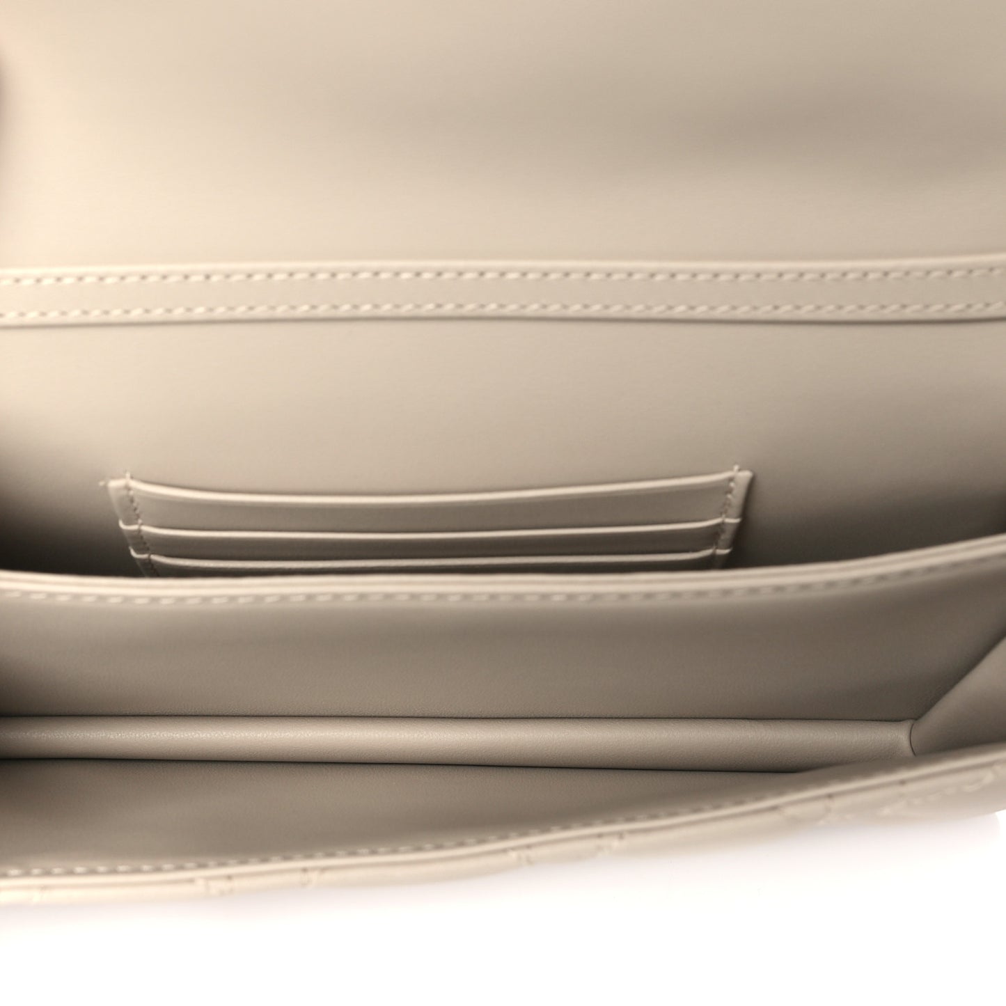 Lambskin Cannage Mini My Dior Top Handle Clutch Beige