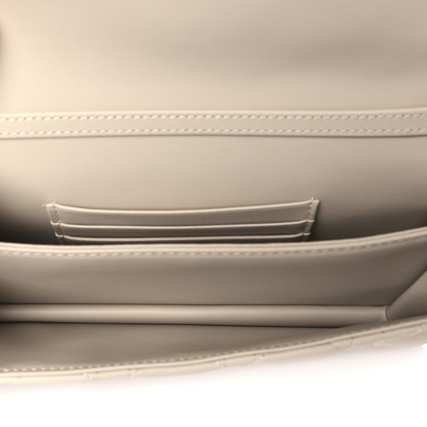 Christian Dior Lambskin Cannage Mini My Dior Top Handle Clutch Beige 5 of 10