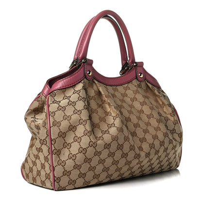 Gucci Monogram Margaux Calfskin Medium Sukey Tote Beige Ebony Vintage Rose 2 of 9
