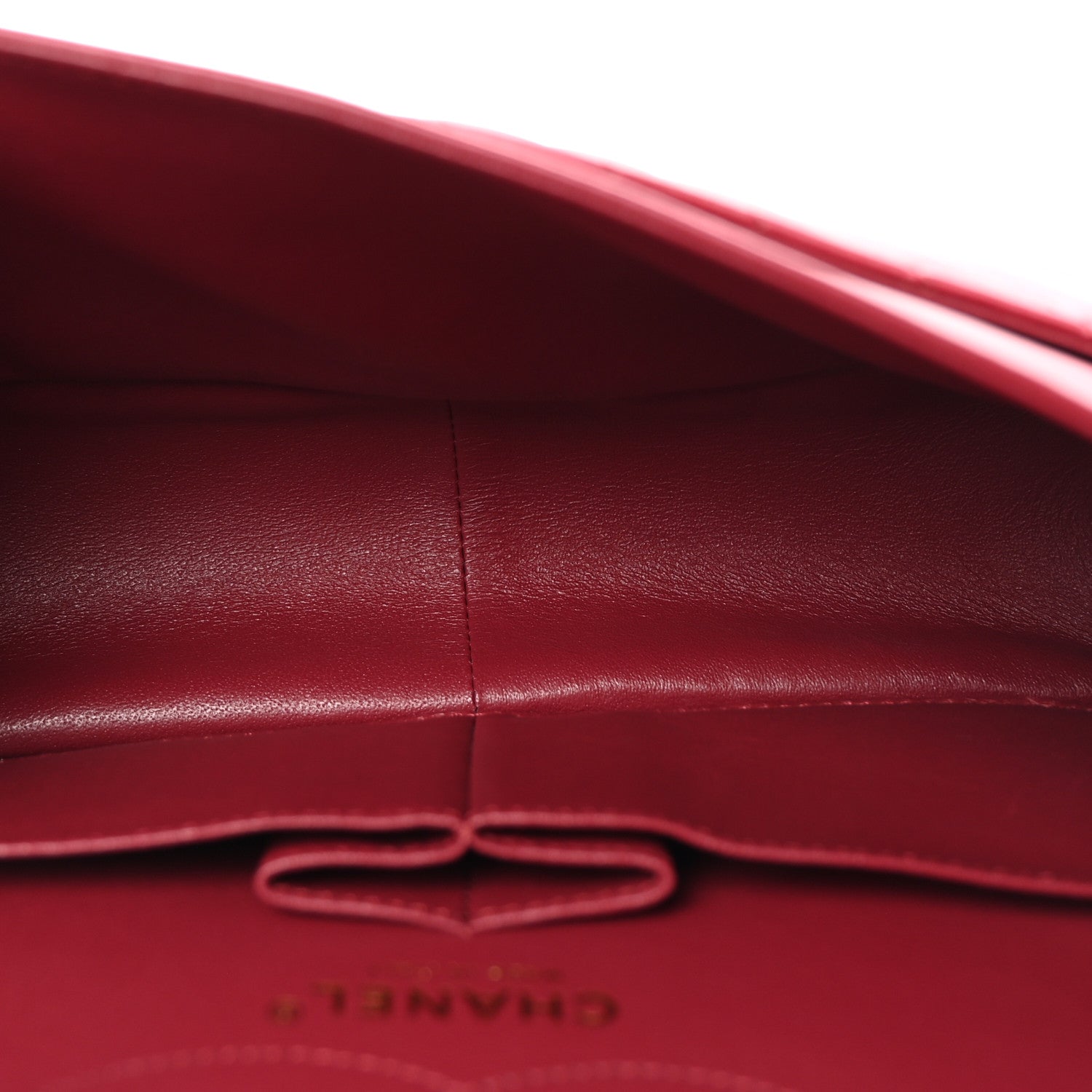 Chanel Metallic Aged Calfskin Chevron Quilted 2.55 Reissue 226 Flap Red 5 of 10