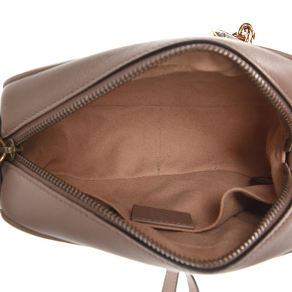 Gucci Calfskin Matelasse Mini GG Marmont Chain Shoulder Bag Nude 5 of 9
