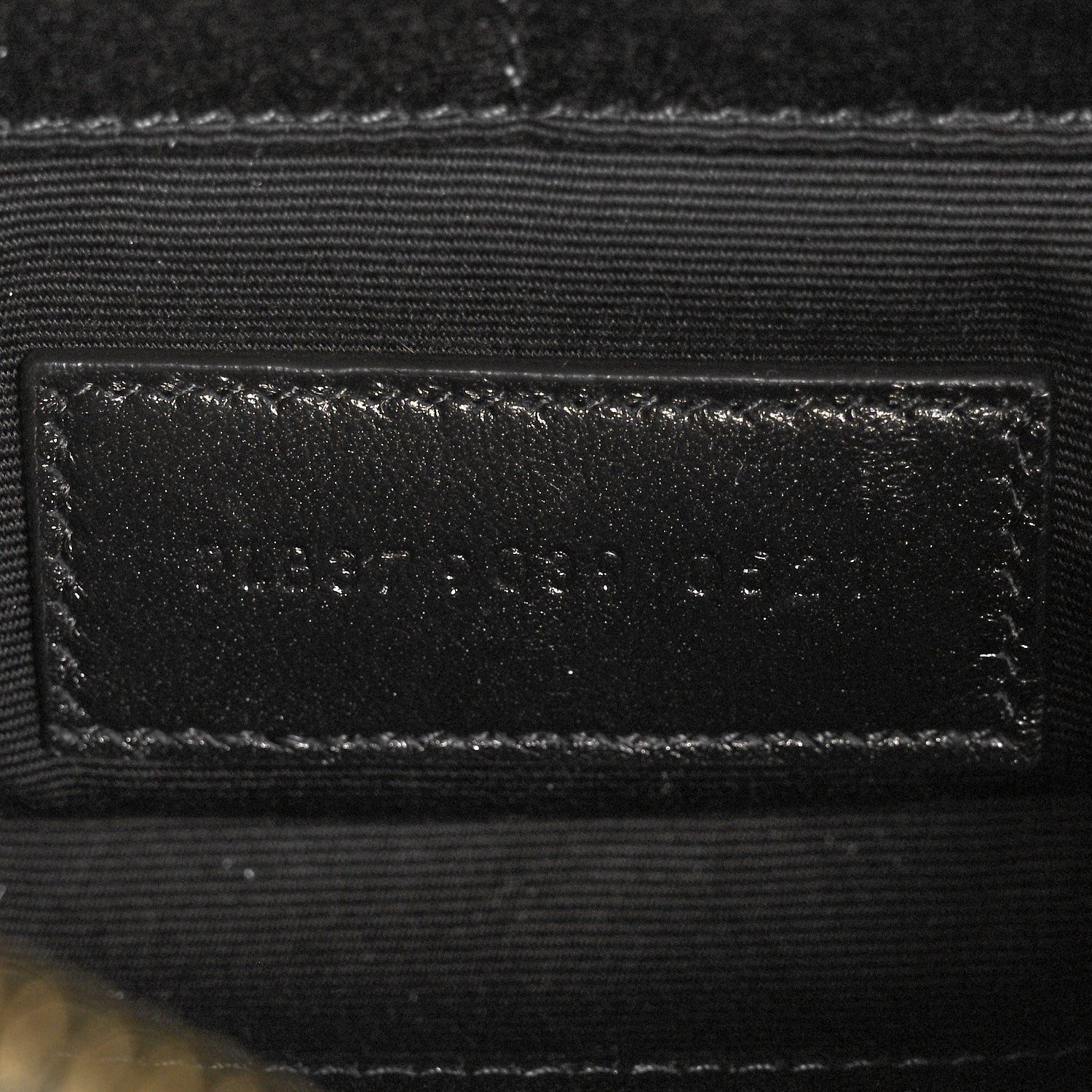 Saint Laurent Calfskin Matelasse Chevron Monogram A5 Wristlet Black 7 of 12