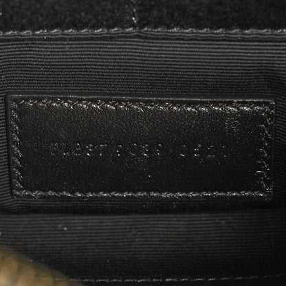 Saint Laurent Calfskin Matelasse Chevron Monogram A5 Wristlet Black 7 of 12