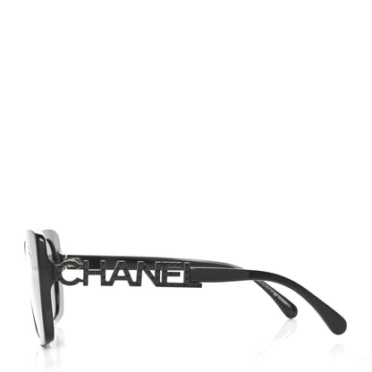 Chanel Acetate Strass Polarized Square Sunglasses 5422-B Black 3 of 7