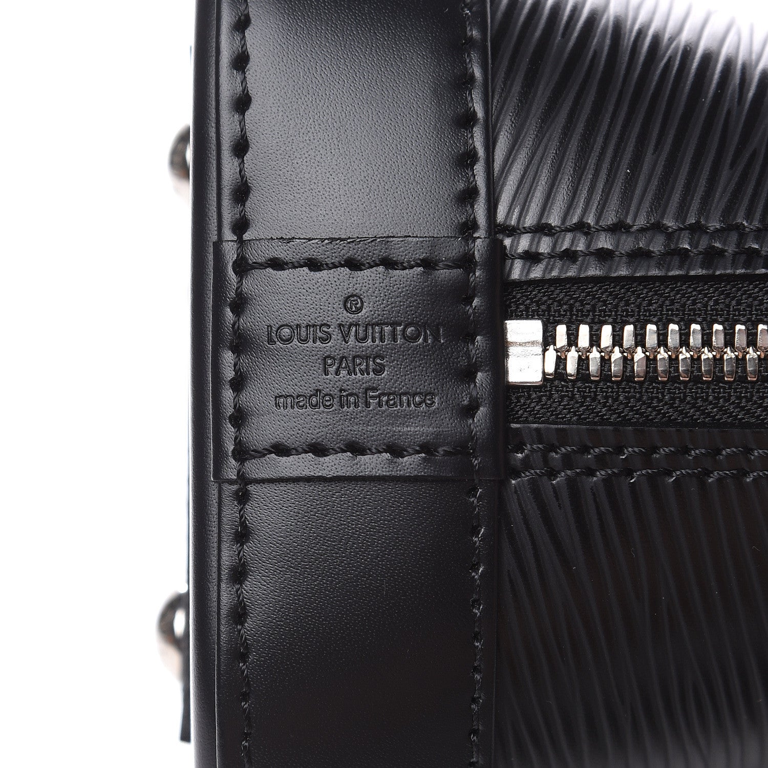 Louis Vuitton Epi Alma BB Black 6 of 9