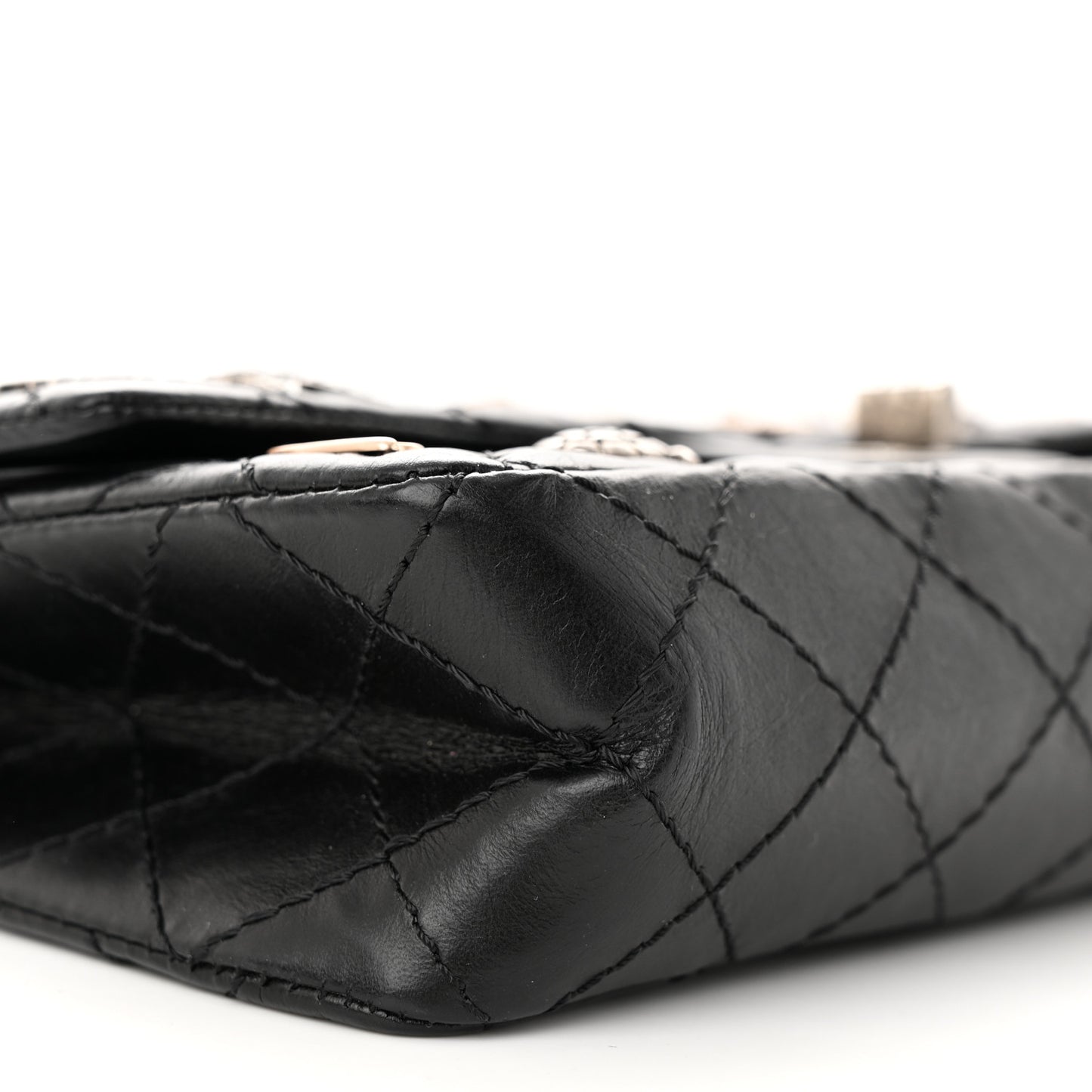 Aged Calfskin Lucky Charms 2.55 Reissue 225 Flap Black