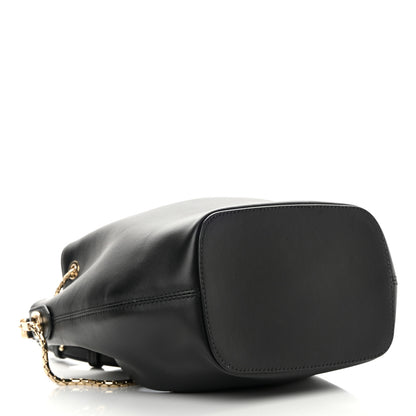 Bulgari Calfskin Serpenti Forever Bucket Bag Black 4 of 13
