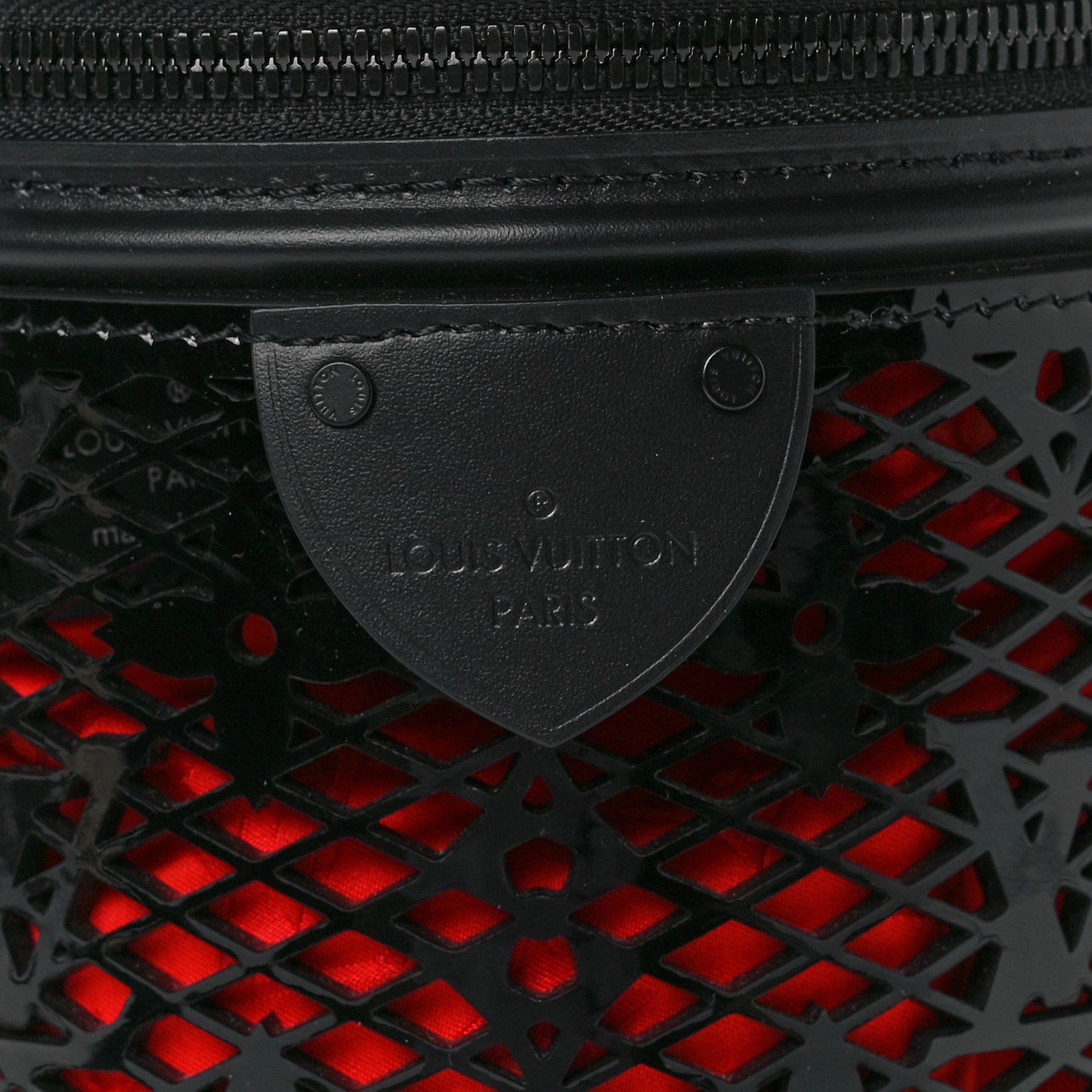 Patent Calfskin Monogram Cannes Black