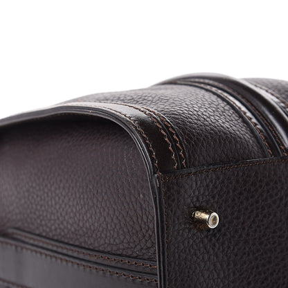 Burberry Grainy Calfskin Medium Alchester Bowling Bag Dark Chocolate 10 of 16